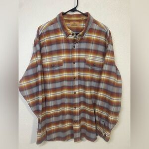 RedHead Ranch Niobrara River Blanket Long-Sleeve Button-Down Shirt Men’s 2XL
